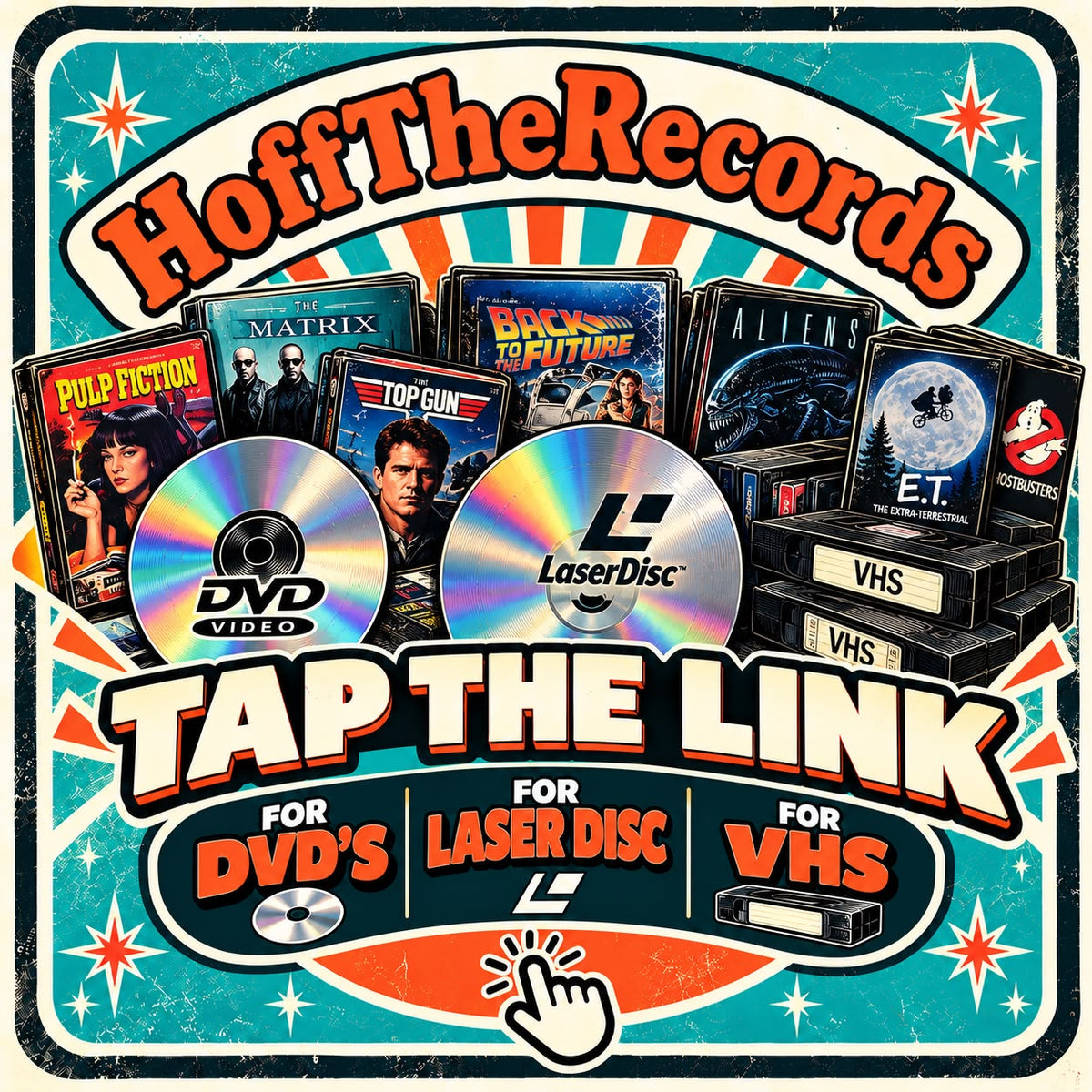 DVDs, VHS Tapes & LaserDiscs