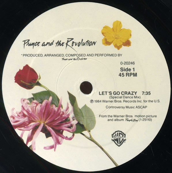 Prince And The Revolution - Let's Go Crazy (12") - Discogs image 3