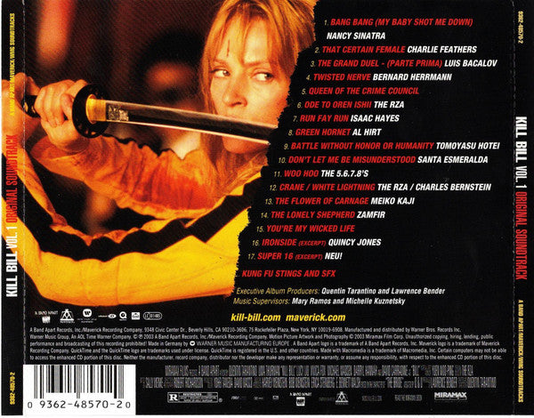 Various - Kill Bill Vol. 1 (Original Soundtrack) (CD) - Discogs image 2