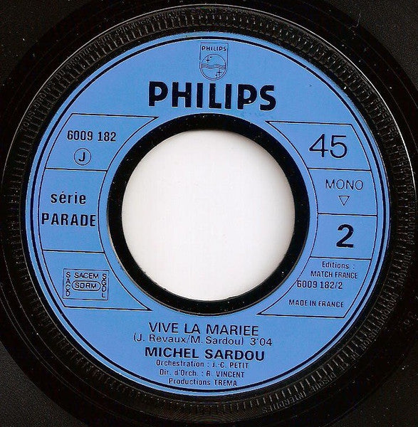 Michel Sardou - Le Rire Du Sergent / Vive La Mariée (7") - Discogs image 4