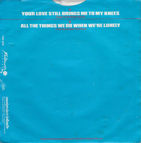 Marcia Hines - Your Love Still Brings Me To My Knees (7") - Discogs image 2