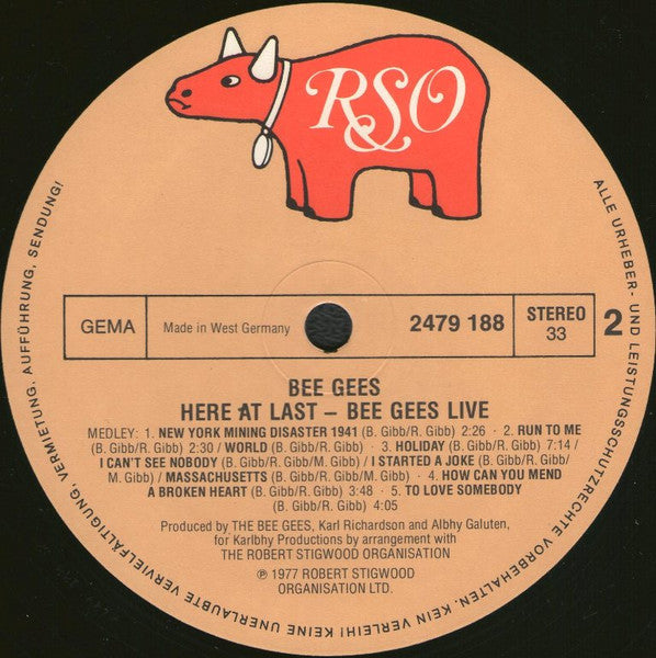 Bee Gees - Here At Last... Bee Gees... Live (2xLP) - Discogs image 6