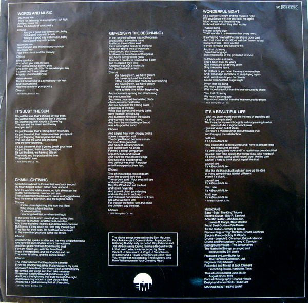 Don McLean - Chain Lightning (LP) - Discogs image 6