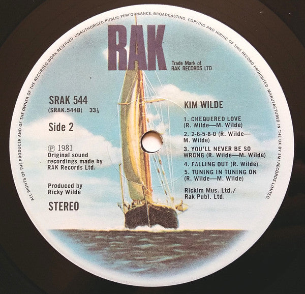 Kim Wilde - Kim Wilde (LP) - Discogs image 4