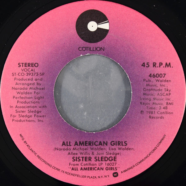 Sister Sledge - All American Girls (7")