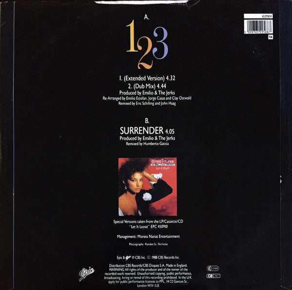 Miami Sound Machine - 123 (Extended Version) (12") - Discogs image 2