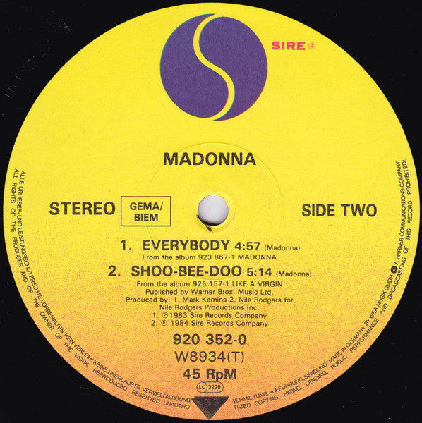 Madonna - Into The Groove (12") - Discogs image 5