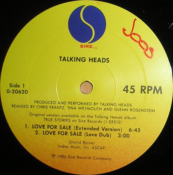 Talking Heads - Love For Sale (12") - Discogs image 4