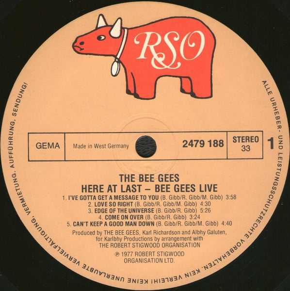 Bee Gees - Here At Last... Bee Gees... Live (2xLP) - Discogs image 5