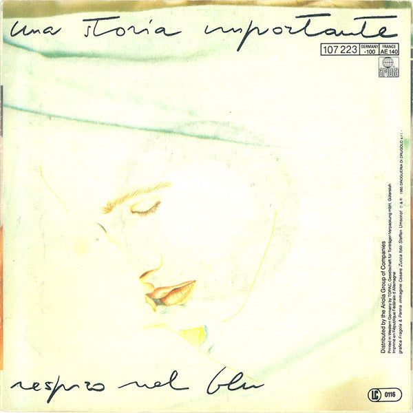 Eros Ramazzotti - Una Storia Importante (7") - Discogs image 2