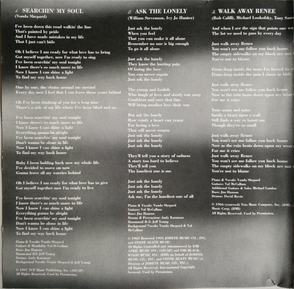 Vonda Shepard - Songs From Ally McBeal (CD) - Discogs image 7