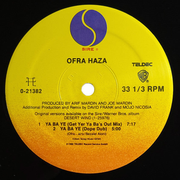 Ofra Haza - Ya Ba Ye (12") - Discogs image 4