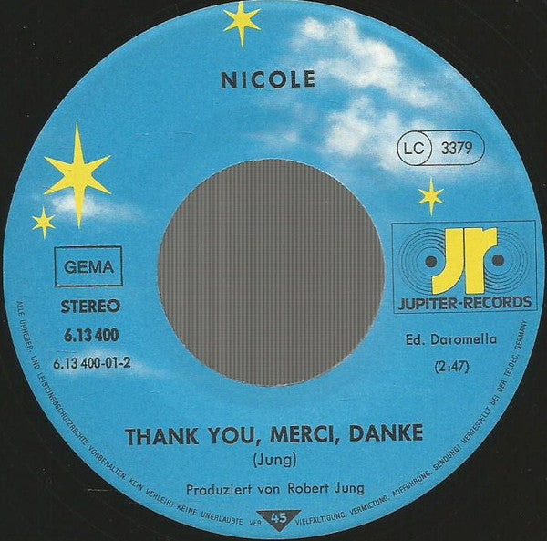Nicole (2) - Ein Bißchen Frieden (7") - Discogs image 4