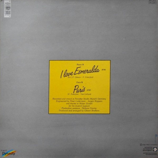 Jan Morgan - I Love Esmeralda (12") - Discogs image 2