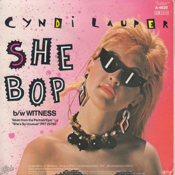 Cyndi Lauper - She Bop (7") - Discogs image 2