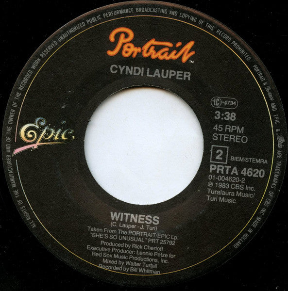 Cyndi Lauper - She Bop (7") - Discogs image 4