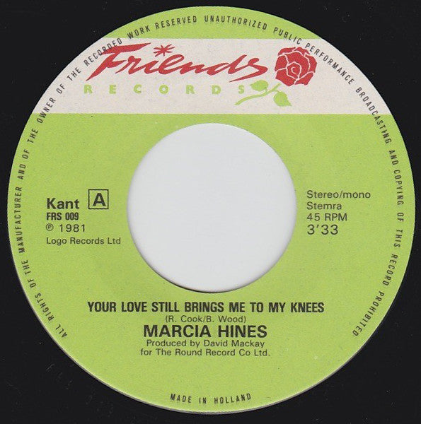 Marcia Hines - Your Love Still Brings Me To My Knees (7") - Discogs image 3