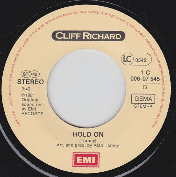 Cliff Richard - Wired For Sound (7") - Discogs image 4