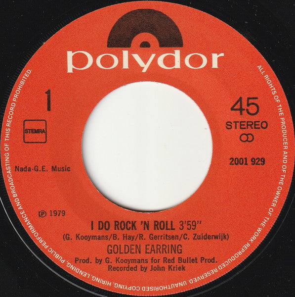 Golden Earring - I Do Rock 'N Roll (7") - Discogs image 3