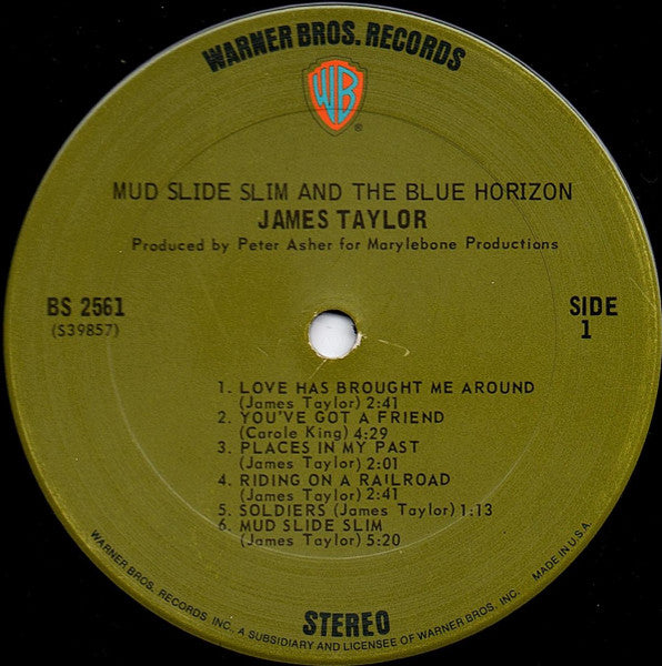James Taylor (2) - Mud Slide Slim And The Blue Horizon (LP) - Discogs image 3