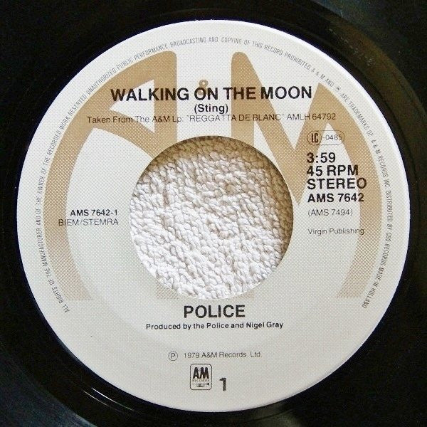 Police, The - Walking On The Moon (7") - Discogs image 3
