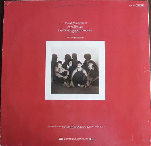 Queen - I Want To Break Free (Extended Mix) (12") - Discogs image 2