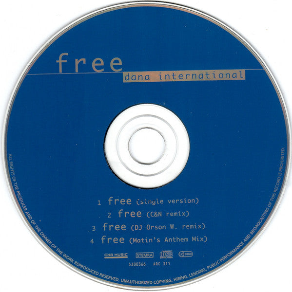 Dana International - Free (CD) - Discogs image 4