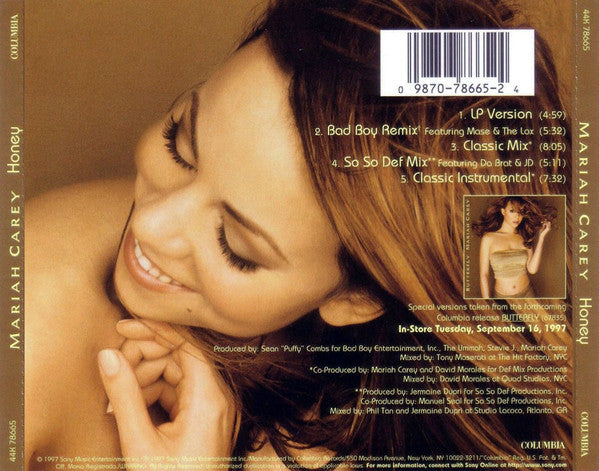 Mariah Carey - Honey (CD) - Discogs image 2