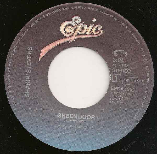 Shakin' Stevens - Green Door (7") - Discogs image 3