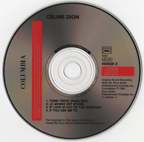 Céline Dion - Think Twice (CD) - Discogs image 5
