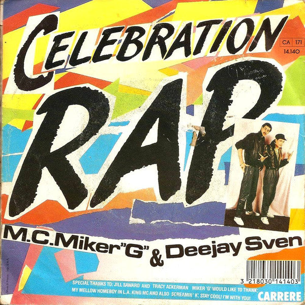 MC Miker G. & DJ Sven - Celebration Rap (7") - Discogs image 2