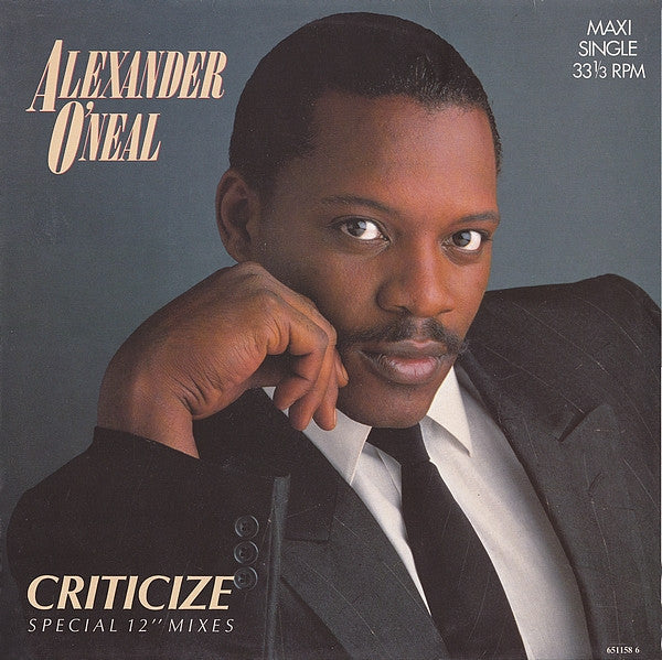 Alexander O'Neal - Criticize (Special 12" Mixes) (12")