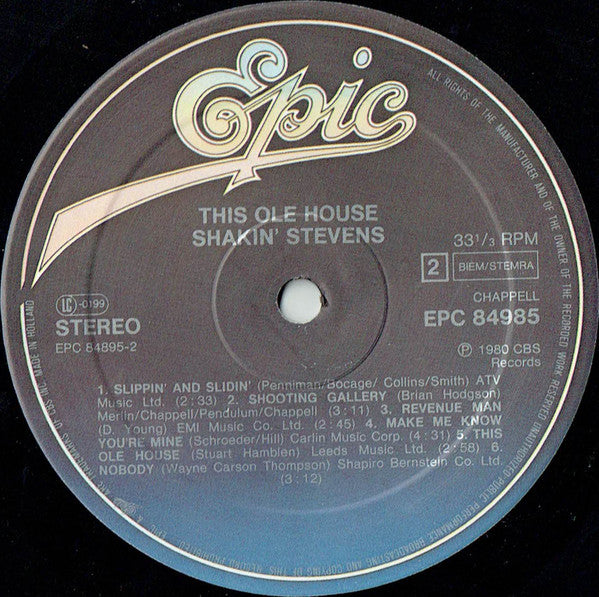 Shakin' Stevens - This Ole House (LP) - Discogs image 4