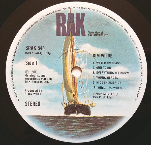 Kim Wilde - Kim Wilde (LP) - Discogs image 3