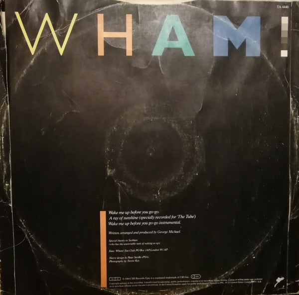 Wham! - Wake Me Up Before You Go-go (12") - Discogs image 5
