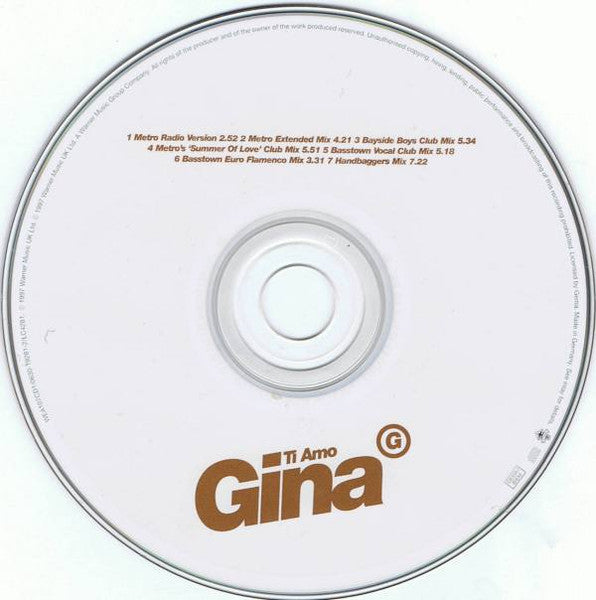 Gina G - Ti Amo (CD) - Discogs image 4