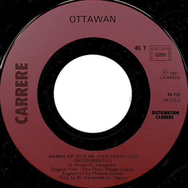 Ottawan - Hands Up (Give Me Your Heart) (7") - Discogs image 4