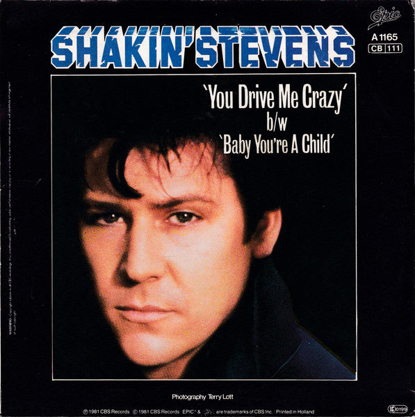 Shakin' Stevens - You Drive Me Crazy (7") - Discogs image 2