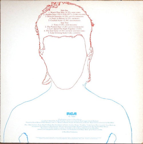 David Bowie - Aladdin Sane (LP) - Discogs image 2