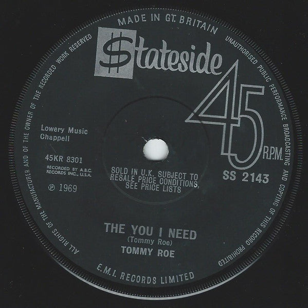 Tommy Roe - Dizzy (7") - Discogs image 2