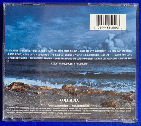Céline Dion - A New Day Has Come (CD) - Discogs image 2