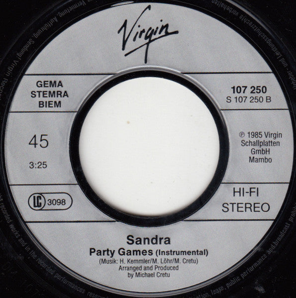 Sandra - (I'll Never Be) Maria Magdalena (7") - Discogs image 4