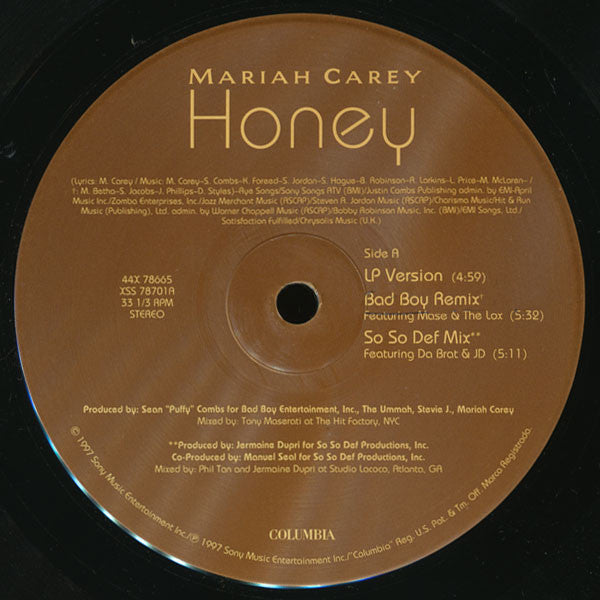 Mariah Carey - Honey (2x12") - Discogs image 3