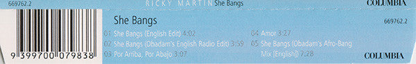 Ricky Martin - She Bangs (CD) - Discogs image 3