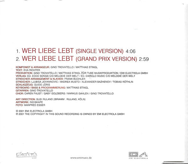 Michelle - Wer Liebe Lebt (CD) - Discogs image 4
