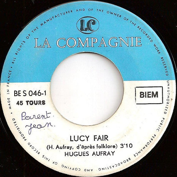 Hugues Aufray - Lucy Fair / Maracangalha (7") - Discogs image 3