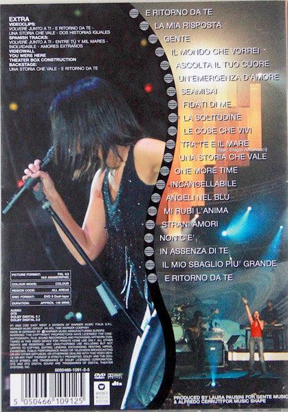 Laura Pausini - Live 2001/2002 World Tour (DVD) - Discogs image 2