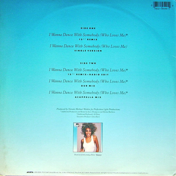Whitney Houston - I Wanna Dance With Somebody (Who Loves Me) (12") - Discogs image 2