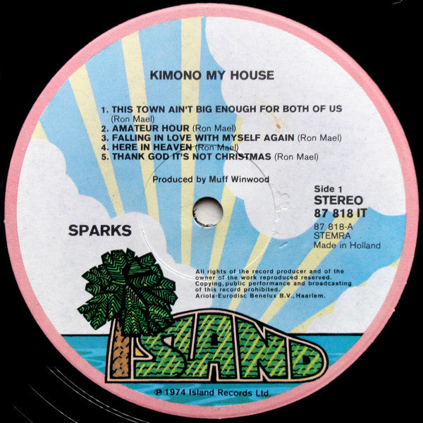 Sparks - Kimono My House (LP) - Discogs image 5