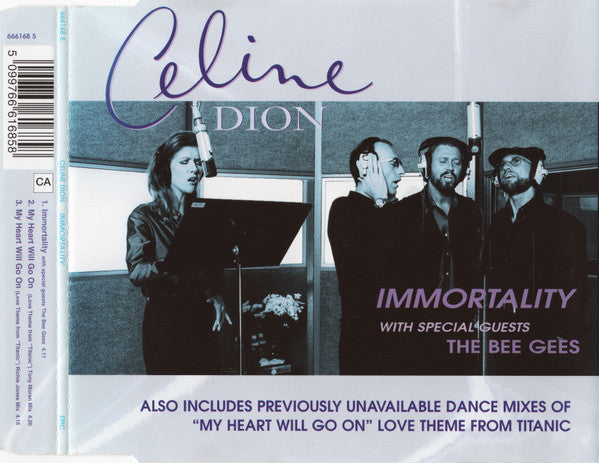 Céline Dion With Special Guests Bee Gees - Immortality (CD) - Discogs image 2